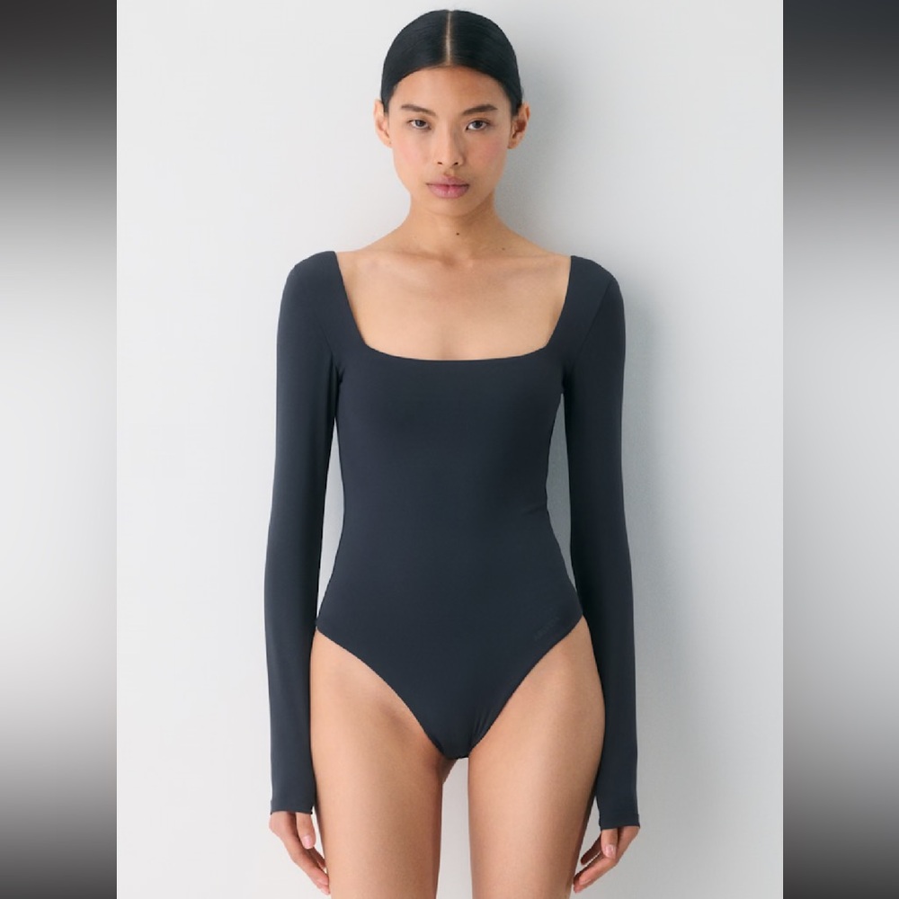 Original Contour Squareneck Bodysuit - Black - Medium